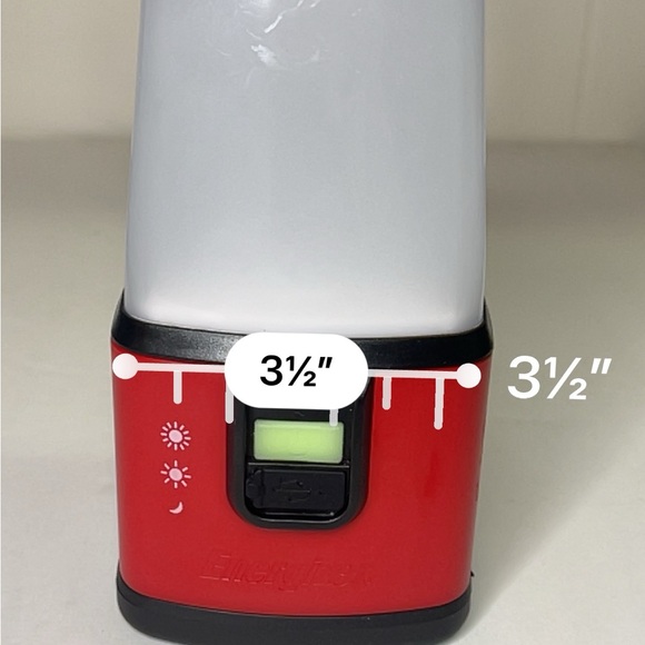 Energizer Weather Ready 500 Lumens Red Emergency Lantern Camping Light - Picture 8 of 9